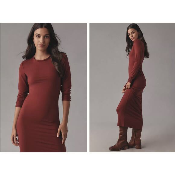 NWT Reformation Tommie Knit Maxi Dress Size XS Wine #NB503 - Picture 3 of 10